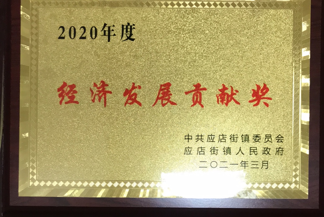 2020年度經(jīng)濟(jì)發(fā)展貢獻(xiàn)獎(jiǎng)